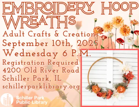 Embroidery Hoop Wreath.