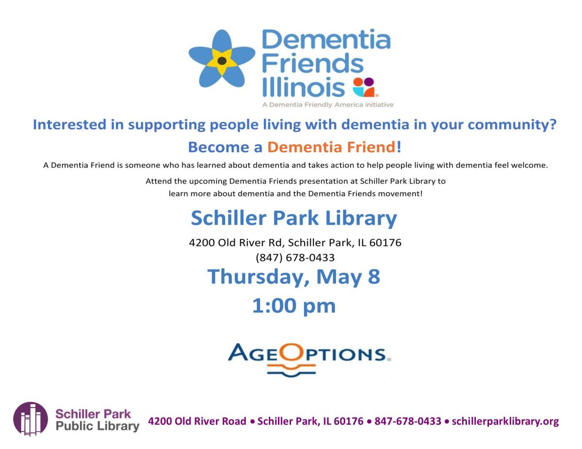 Dementia Friendly Communities Presentation Flyer.