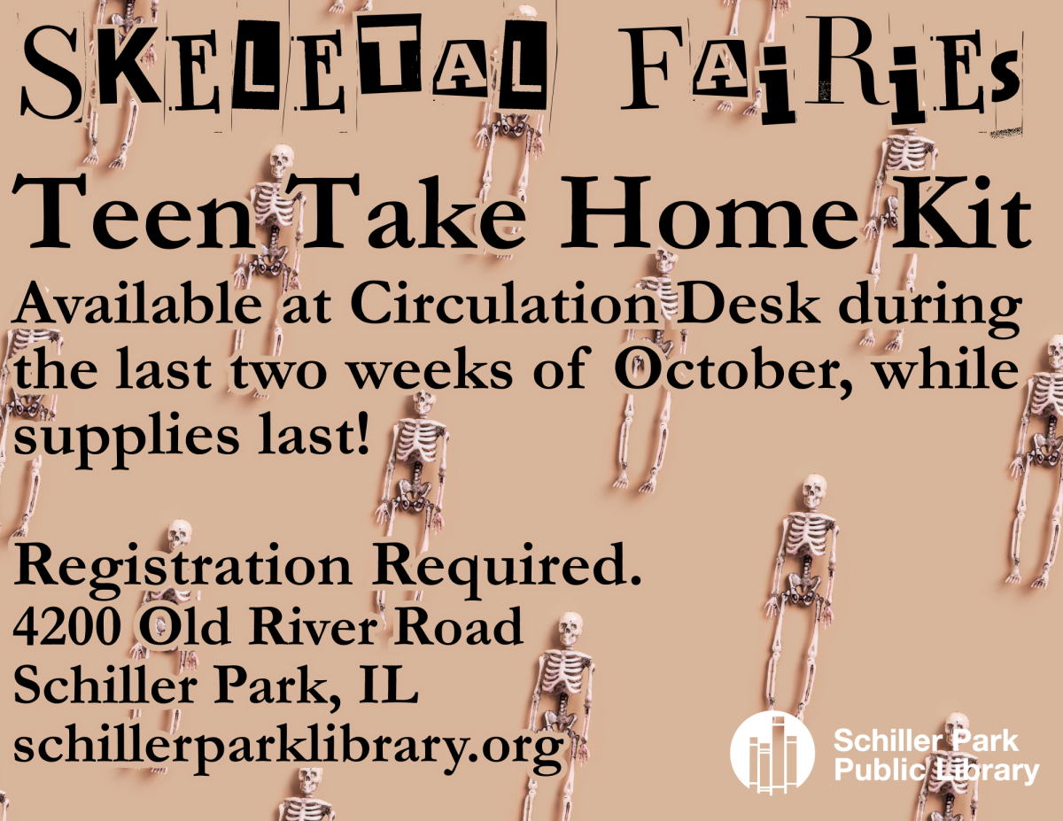 skeleton flyer with words